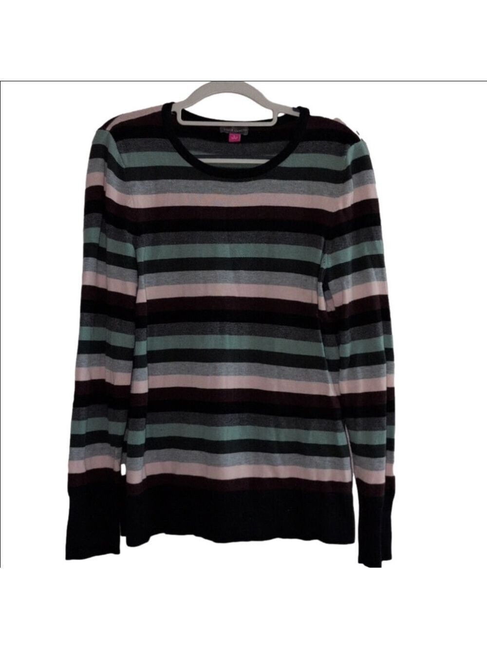 Vince Camuto Multicolor Stripe Sweater Large